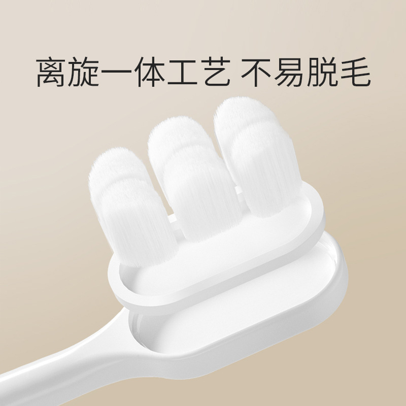 yakang wanmao toothbrush travel business trip portable and cute women's printed flat toothbrush couple black and white Specification drawing