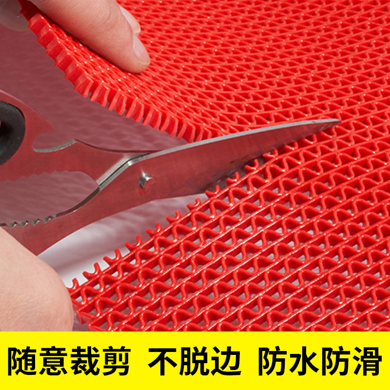 wholesale pvc plastic kitchen bathroom hollow waterproof swimming pool bathroom mesh toilet non-slip floor mat carpet Application Scenario