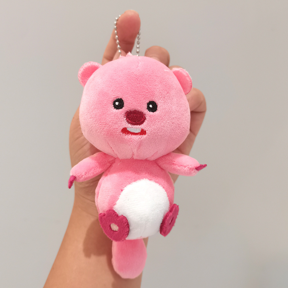 plush four-inch ankle biter doll fish head fox schoolbag pendant keychain crane machine grab machine doll in stock full figure