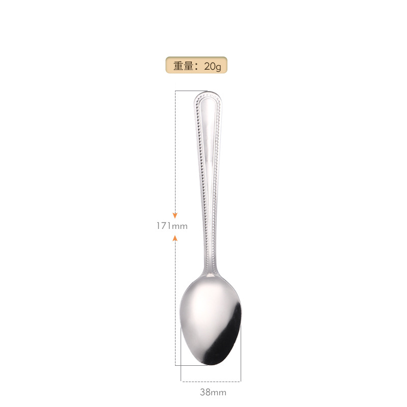 wholesale creative pattern bead point stainless steel knife, fork and spoon 5-piece set steak knife fork spoon hotel tableware set full figure