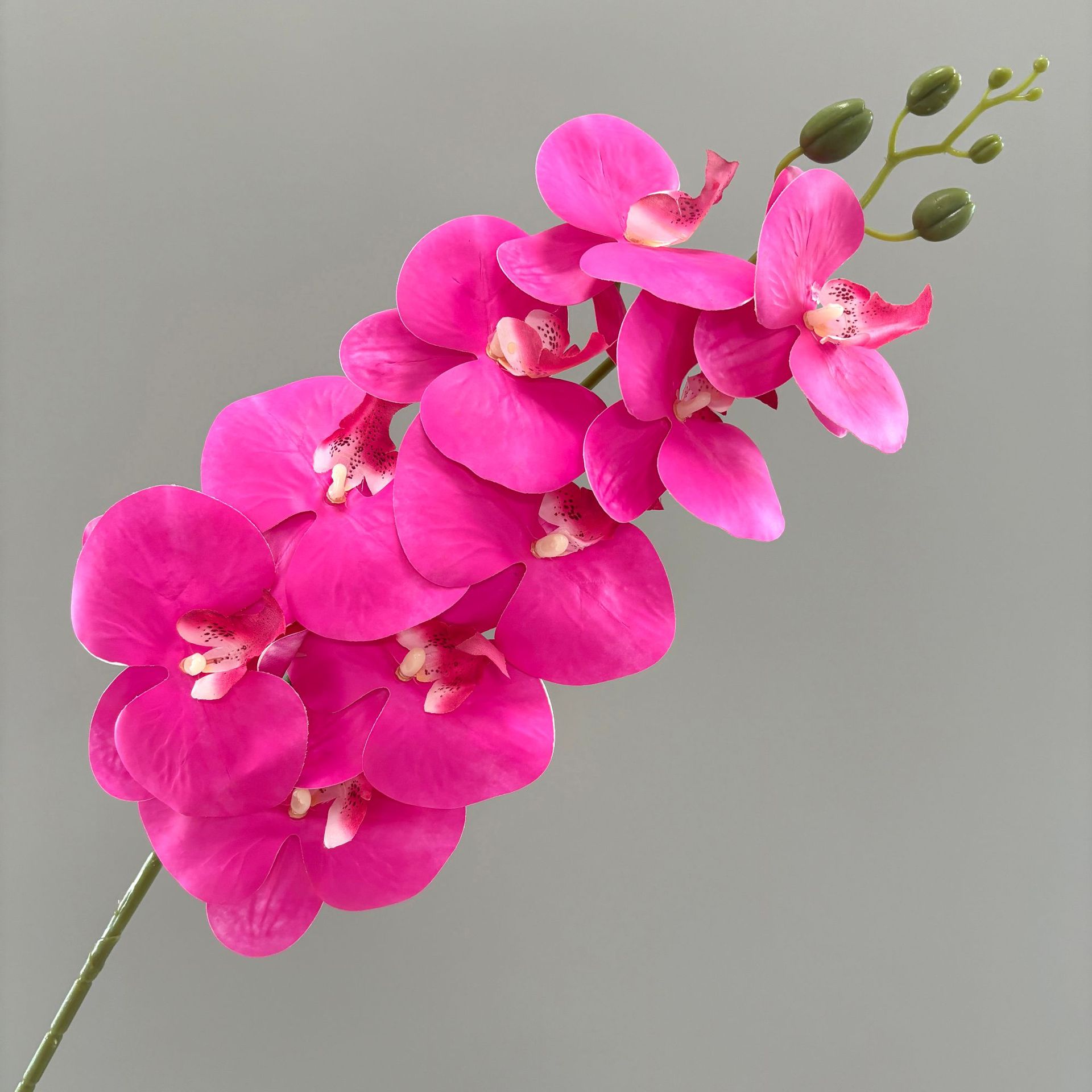 cross-border 3d printing 9-head phalaenopsis artificial flower home decoration realistic feel fake flower fake flower wedding flower arrangement Item Picture
