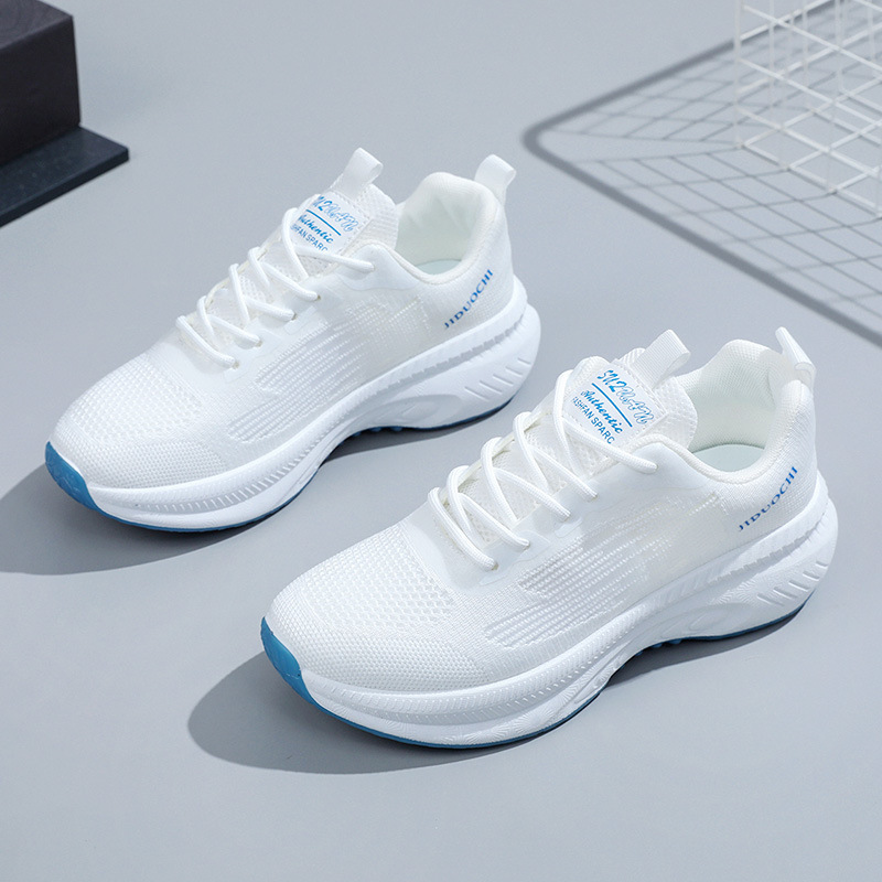 women's casual pumps white shoes foreign trade flyknit running shoes fashion autumn new breathable casual sneakers for women Specification drawing