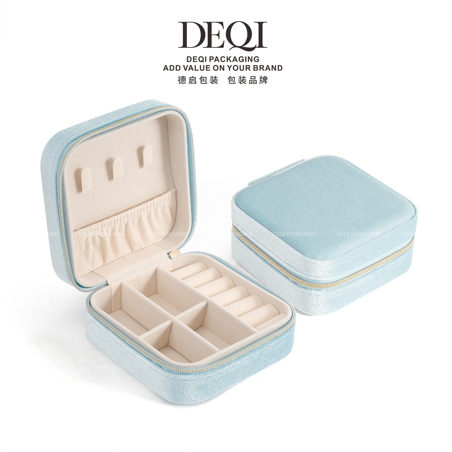 south korea velvet jewelry box mini portable gift box jewelry box high sense full figure