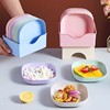 bone dish bone saucer garbage residue plate with base dining table small plate household fruit snack dish snack dish Item Picture