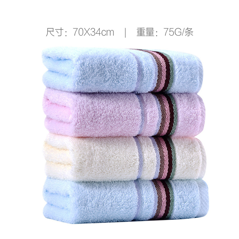 grace towel pure cotton thickened face towel water-absorbing cotton household adult lint-free girl's face towel 4 Item Picture