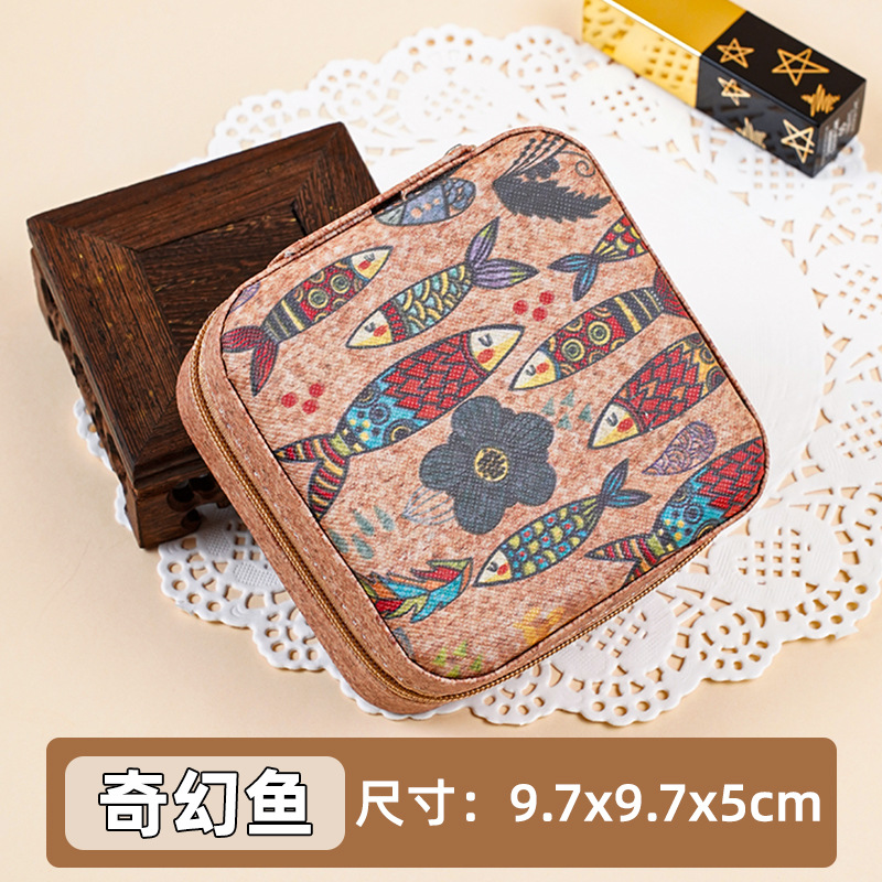 portable jewelry box palm ornament storage box separated earring ring necklace finishing storage box vintage jewelry box full figure