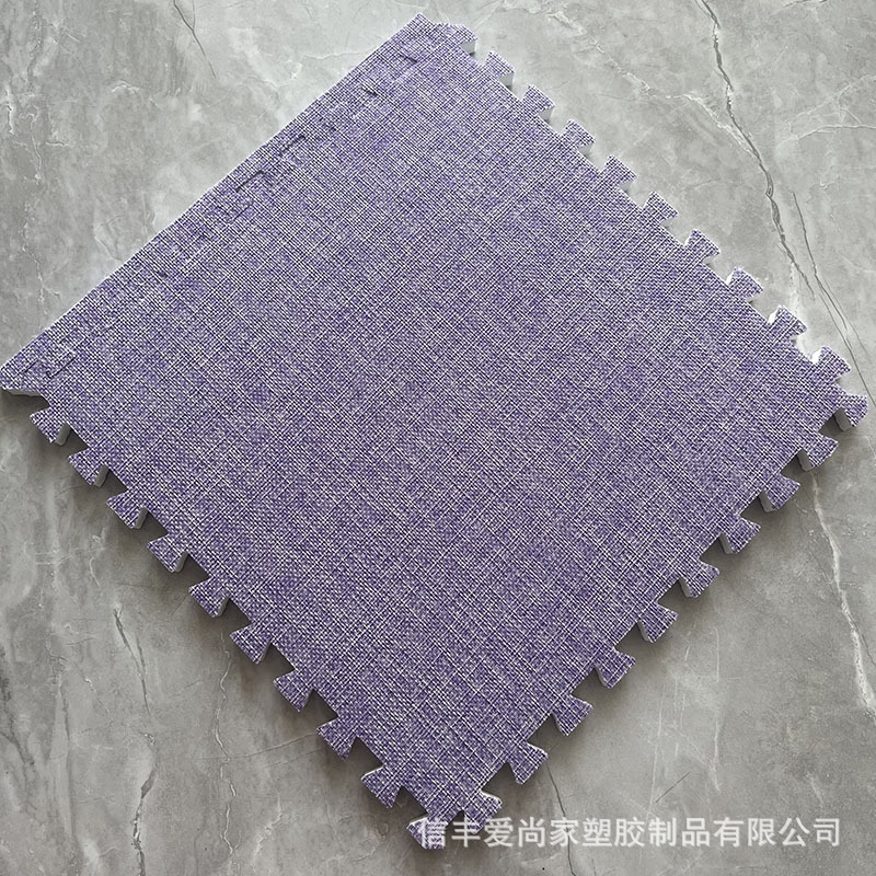 linen carpet living room stain-resistant easy-to-care bedroom floor mat foam floor mat balcony bay window mat stitching Item Picture