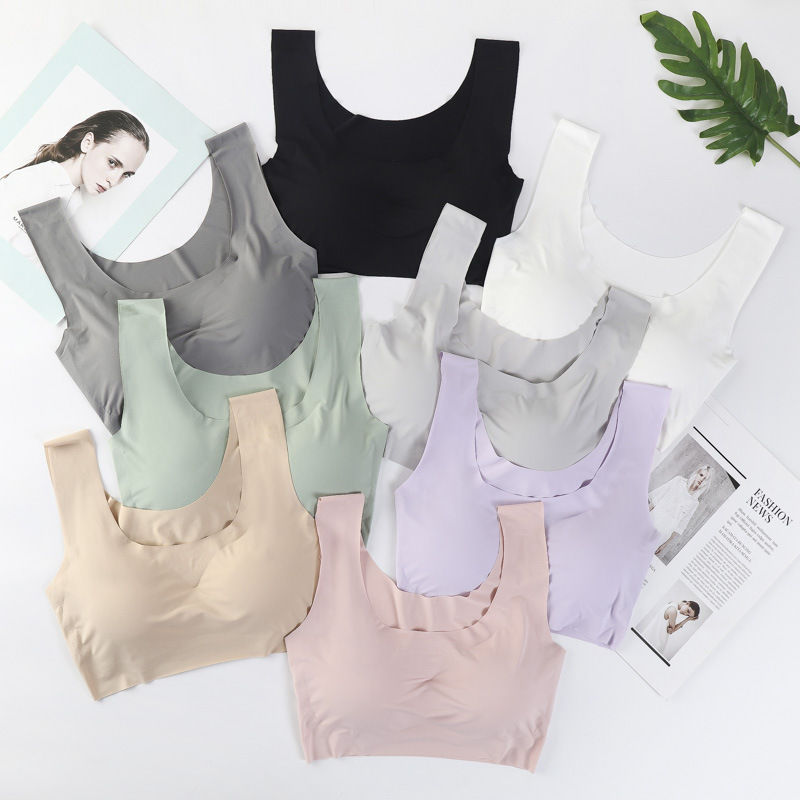 shangpin peace of mind generation seamless wireless ice silk push up plus size running vest yoga sports underwear women's bra full figure