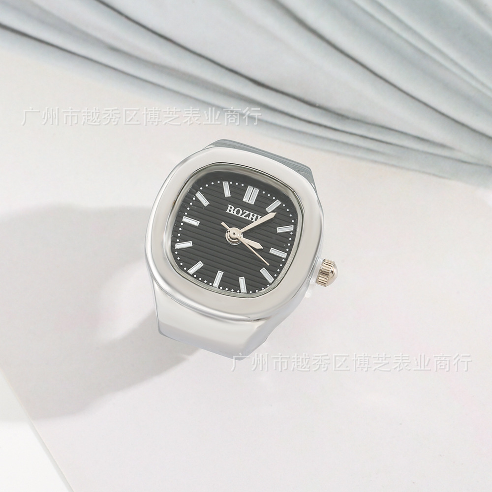 [ring watch] new hot sale square ring watch aliexpress amazon foreign trade popular style watch time Application Scenario