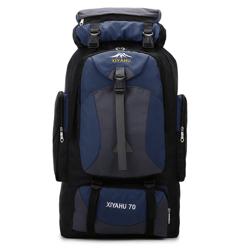 cross-border new arrival 70l outdoor mountaineering bag men's and women's sports backpack large capacity leisure hiking travel backpack full figure