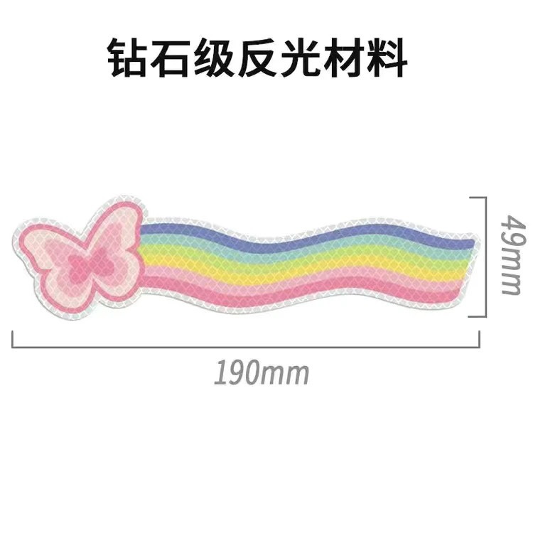diamond grade reflective sticker night anti-collision warning label car electric bicycle helmet cover scratches decorative stickers Application Scenario