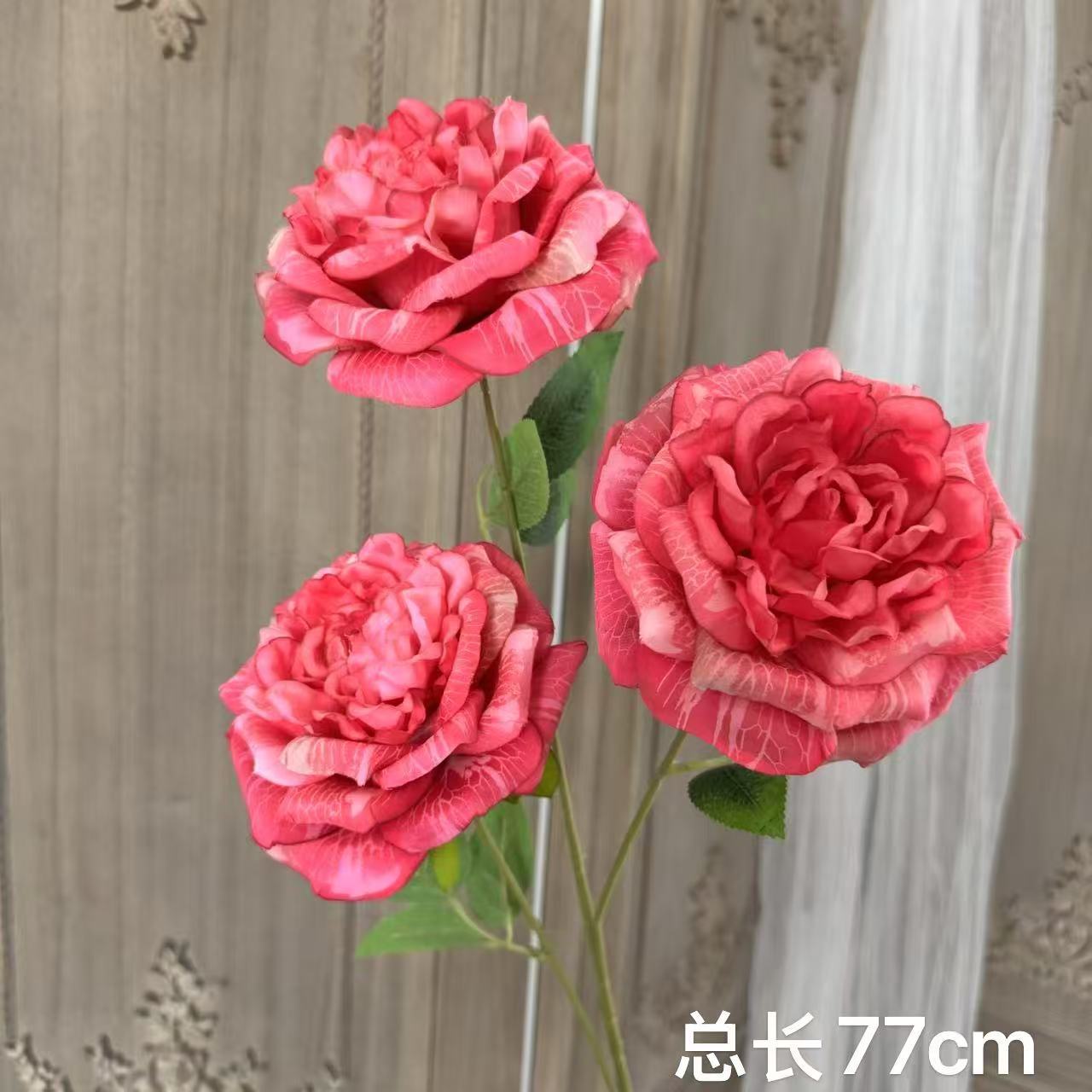rose red artificial flower bridal party wedding ceremony wedding room scene layout decorative fake flower soft decoration floral diy flower arrangement Item Picture
