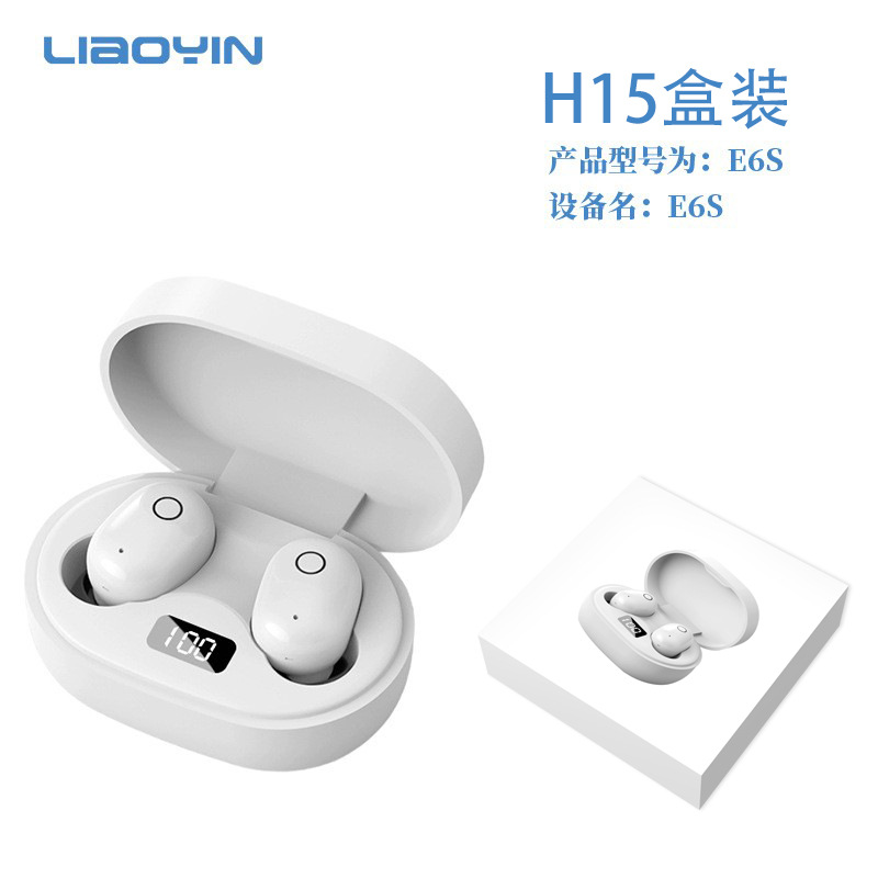j15 new women's headset bluetooth wireless mini cute girl good-looking do not hurt ears comfortable high sound quality e6s details Picture