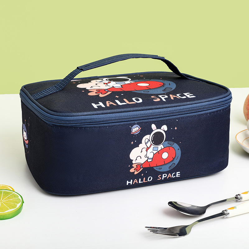 cartoon thermal bag lunch bag lunch box bag handbag students lunch box bags lunch bag aluminum foil rectangular rice bag Application Scenario