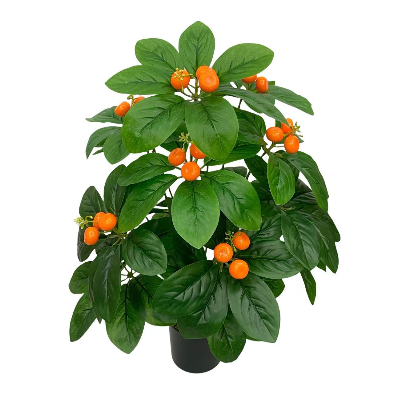 cross-border simulation pachira macrocarpa orange tree fake tree fake flower living room decoration green plant floor living room furnishings full figure
