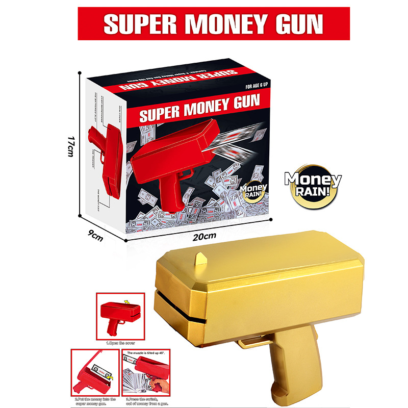 cross-border money spray gun us $jinqiang money spray gun toy money shooting bill gun toy gun source manufacturer money gun Application Scenario