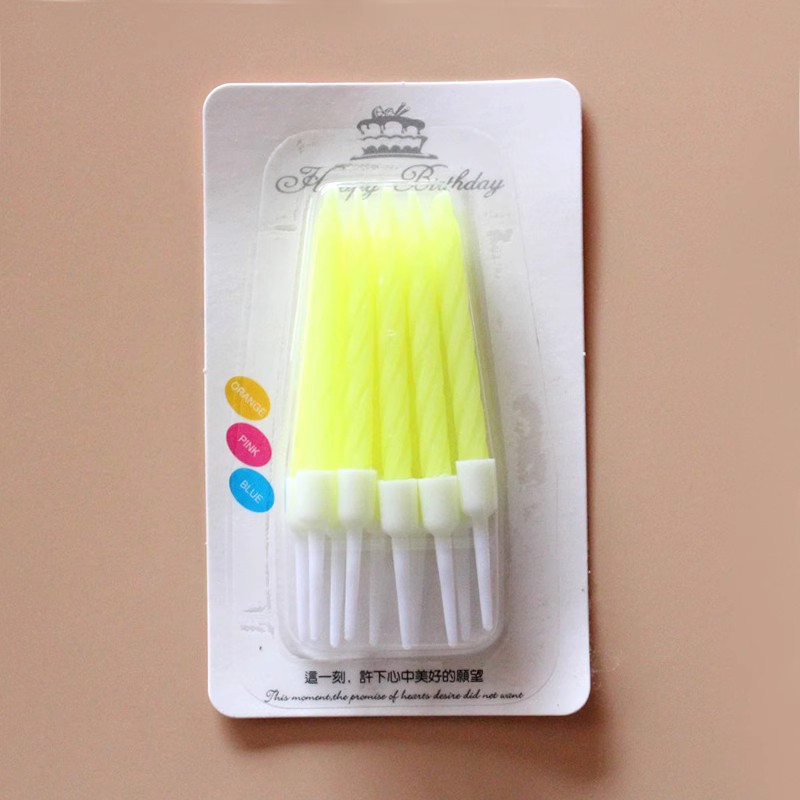 wholesale new birthday cake colorful thread candle creative children's party colorful mixed 10 small candles full figure