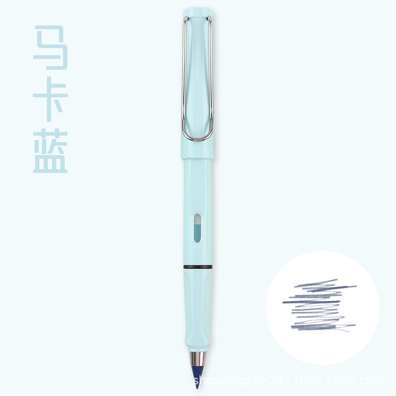 [color lead big pole] macaron color series student zhengzi eternal pencil kindergarten can't finish writing without blackening technology full figure