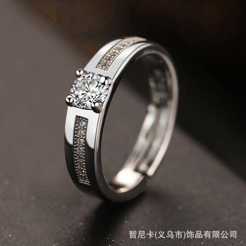 new fashion man's ring classic stylish and personalized handsome cool wedding ring couple couple rings wedding diamond ring props wedding dress Specification drawing