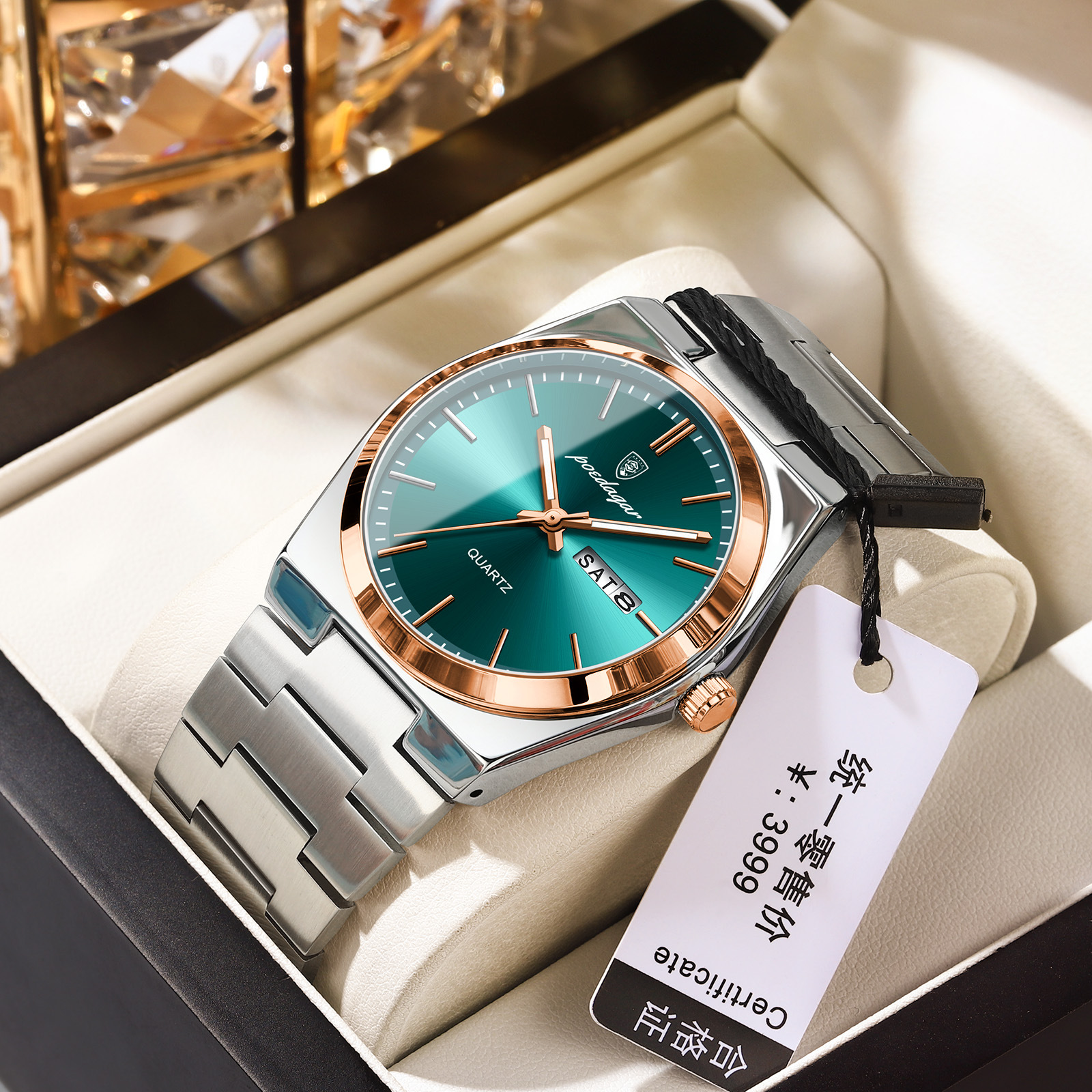 swiss brand luxury men's watch new ultra-thin waterproof quartz watch live broadcast foreign trade popular style one piece dropshipping full figure