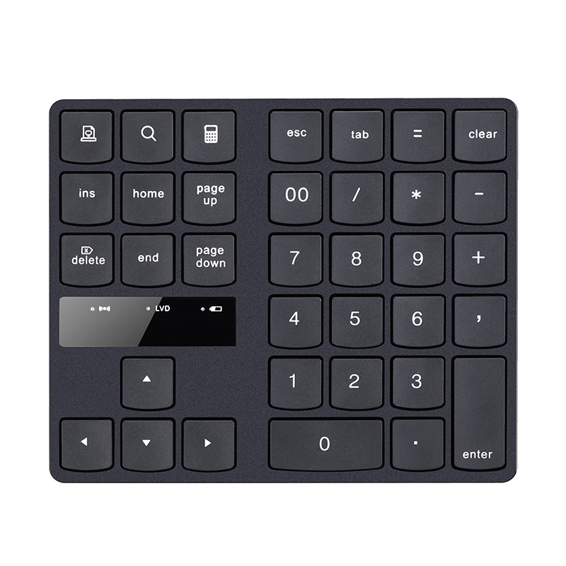 2.4g mini wireless digital keyboard financial cashier office keypad 35 keys charging mute universal keyboard full figure