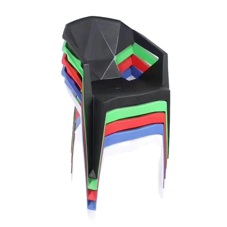 plastic chair home backrest armchair mahjong barbecue night market stall leisure dining table in dining room stool Item Picture