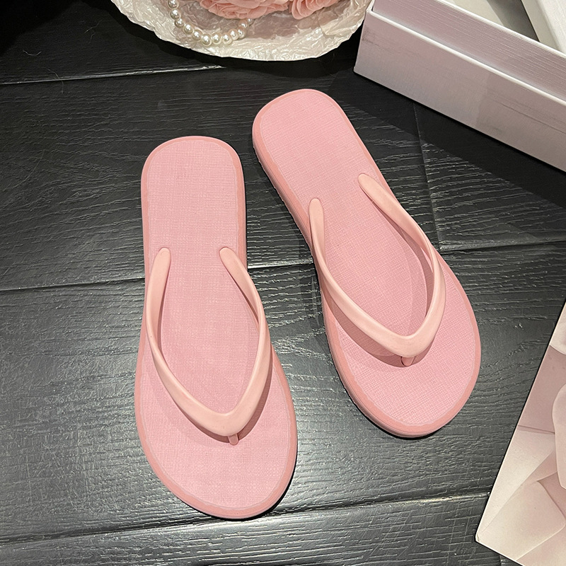 high-grade non-slip simple flip flops women's summer new outdoor solid color flip-flops seaside beach slippers women Specification drawing