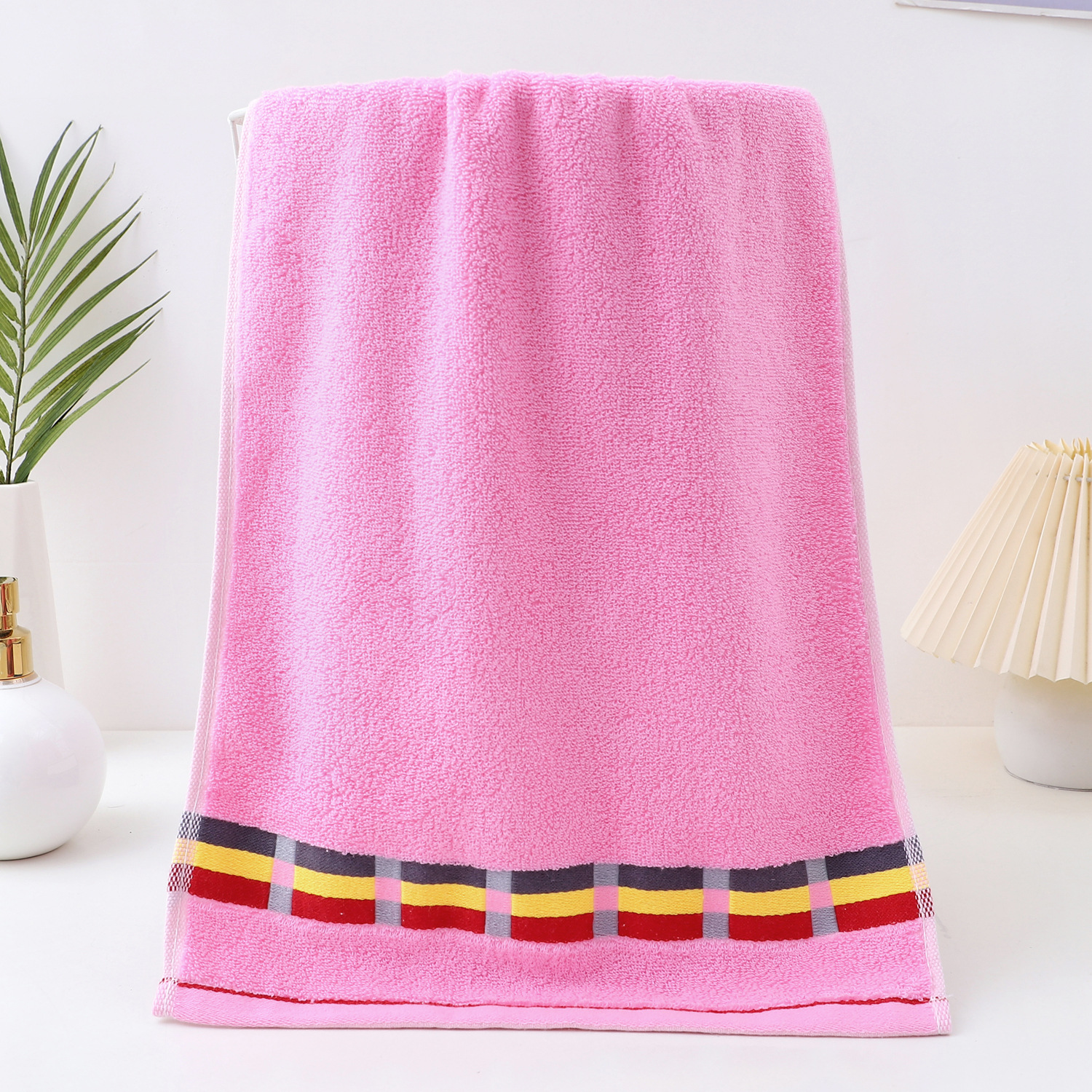 pure cotton towel thick face towel household factory wholesale wedding hotel enterprise towel pure cotton gift embroidery logo Application Scenario