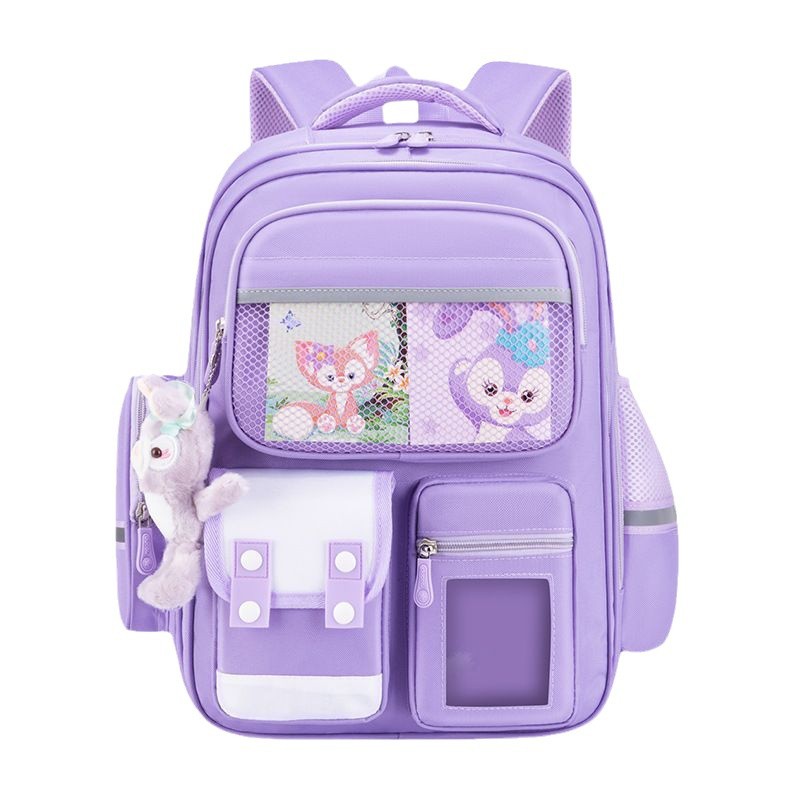 new primary school student schoolbag boys and girls children burden reduction large oxford cloth backpack waterproof large capacity bag Item Picture
