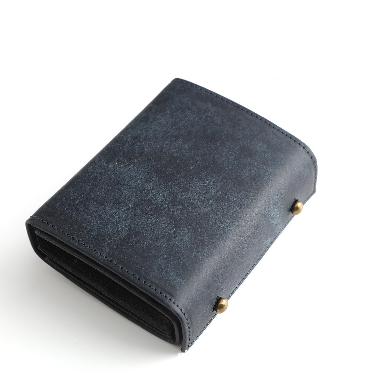 letian best-selling leather men's three-fold wallet coin purse portable matte leather multifunctional box type short wallet Specification drawing