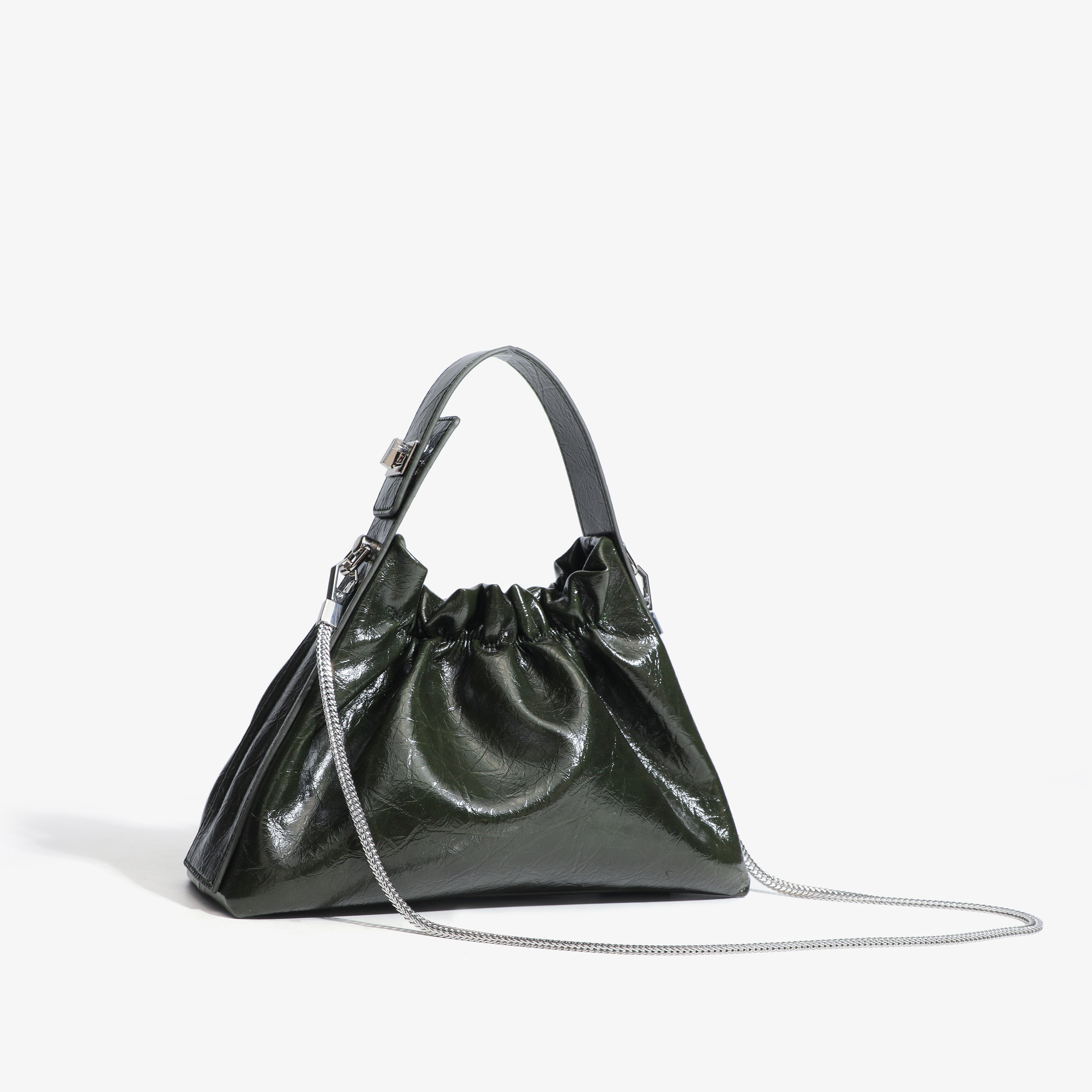 pleated cloud bag handbag for women 2024 autumn and winter new chain one-shoulder crossboby bag soft glutinous bag hand carrying Application Scenario