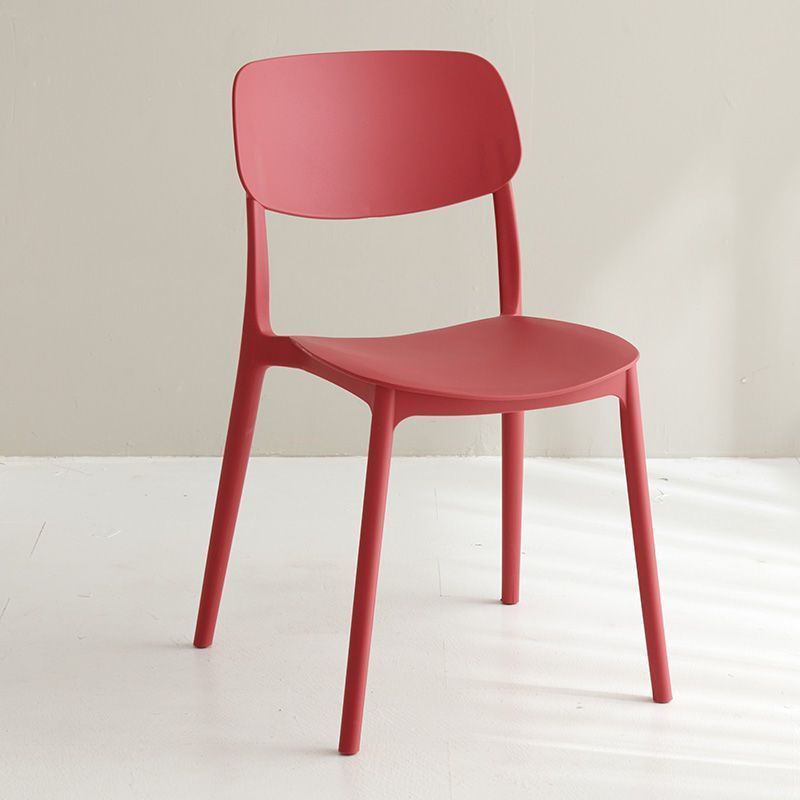 household minimalist living room armchair thick office chair conference chair leisure plastic dining chair adult plastic chair Specification drawing