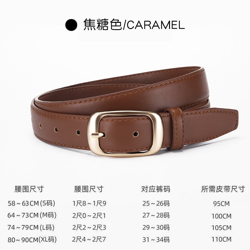 belt ladies new alloy with jeans belt casual women's belt fashion all-match black decoration for women full figure