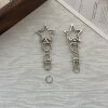 cross-border xingx buckle 8-word buckle zinc alloy key ring five-pointed star spring hanging buckle diy accessories can be sent on behalf of cross-border Specification drawing