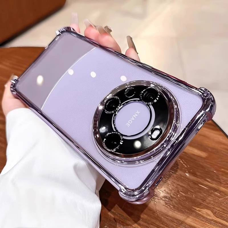 four-corner airbag drop-resistant for huawei mate60pro phone case new mate70 transparent tpu soft protective case Specification drawing