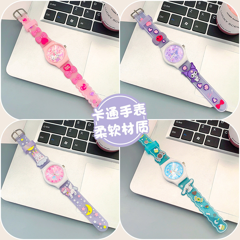 cute cartoon sanrio watch children's decorative watch boys and girls watch little boy girl child birthday gift Specification drawing
