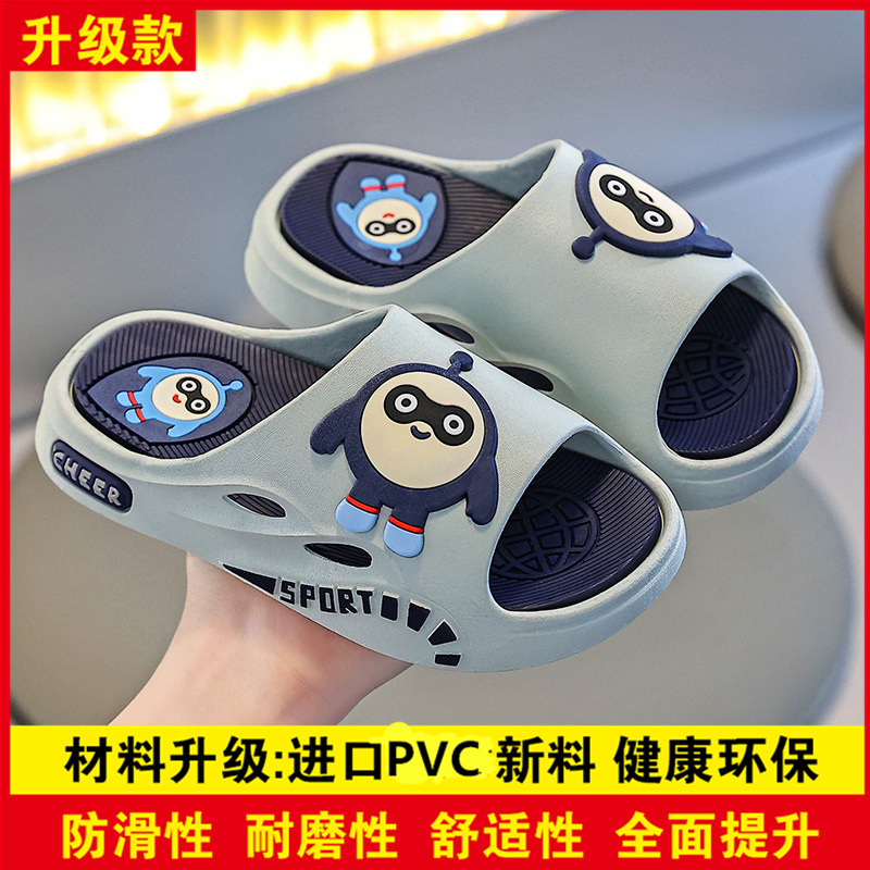 children's sandals summer boys interior home bath soft bottom non-slip child baby cute slippers for outer wear Item Picture