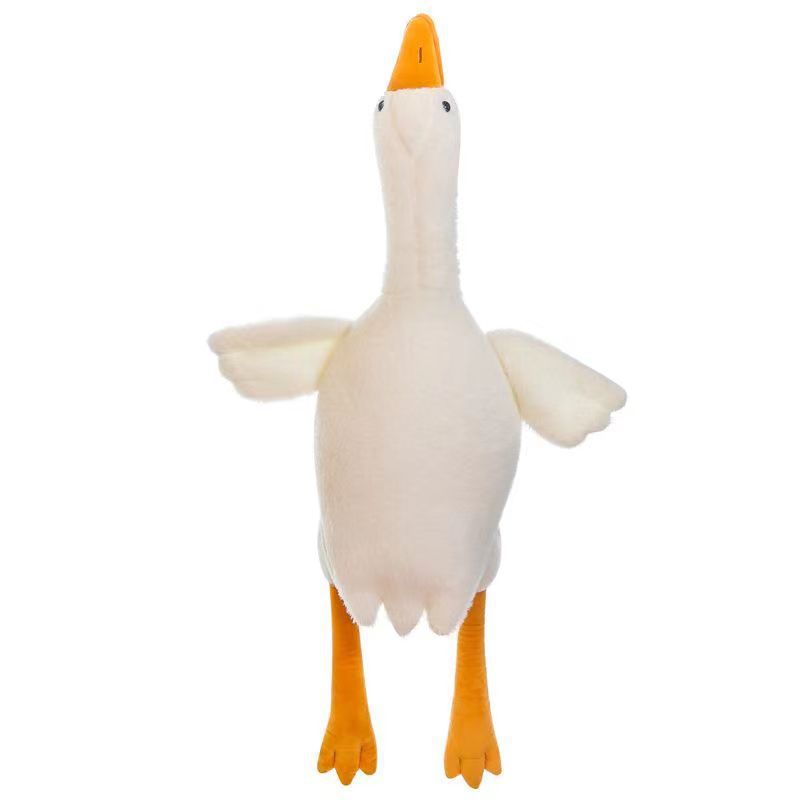 internet celebrity big white geese pillow doll plush toy doll pillow stall gift wholesale long pillow Item Picture