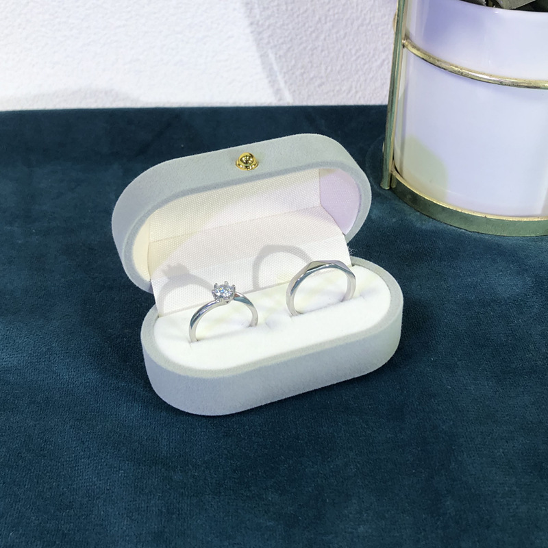 gold buckle velvet box jewelry wedding couple rings necklace box bracelet long chain jewelry storage ear stud earring jewelry box Application Scenario