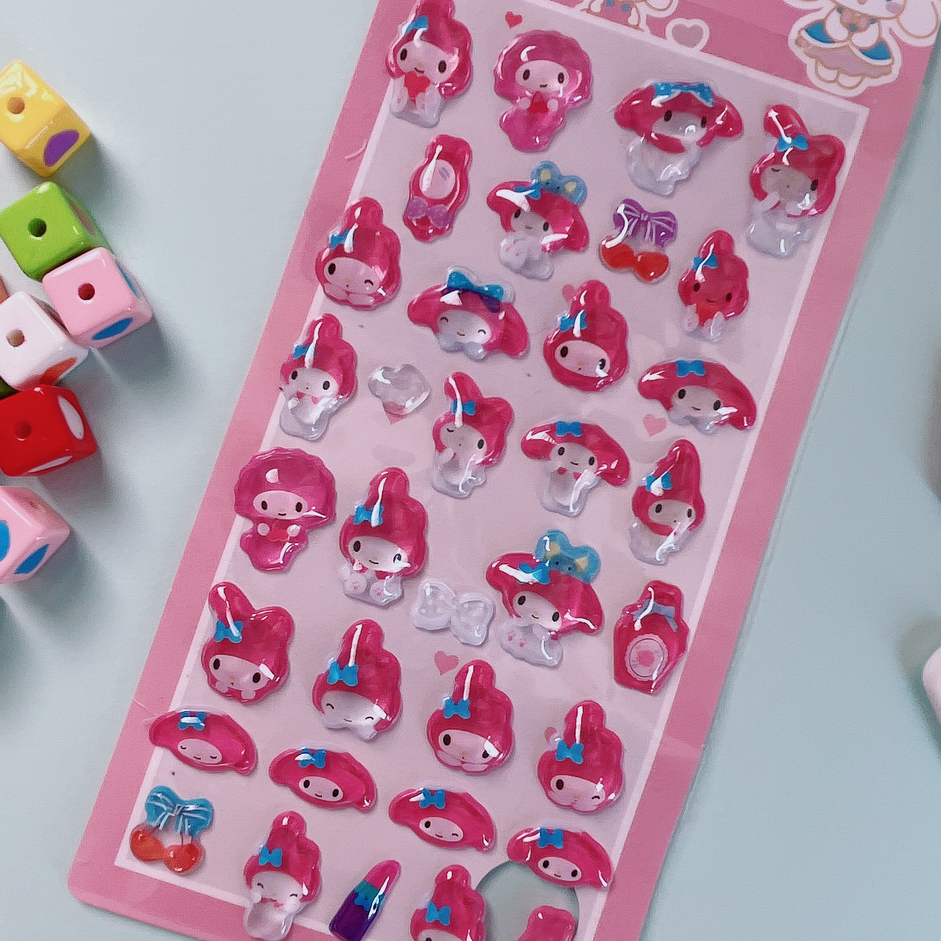 cute stickers 3d relief  sanrio clow m clownfish peripheral phone case tablet decorative sticker Item Picture