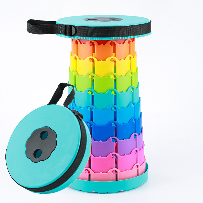outdoor folding stool portable telescopic stool plastic stool seat camping chair fishing chair camp chair folding chair Application Scenario