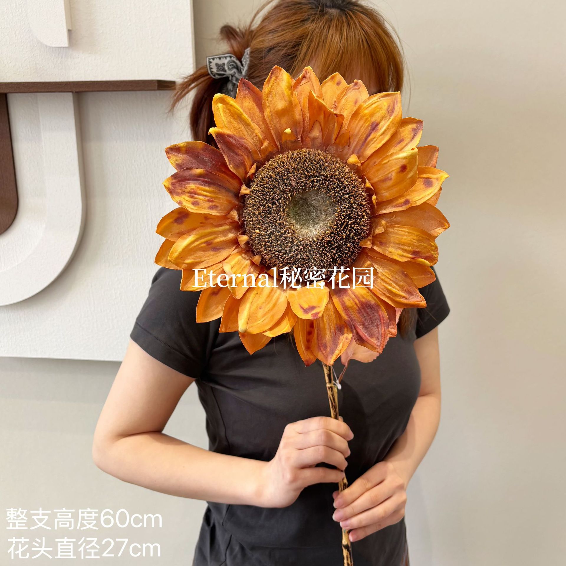 yellow red artificial flower matching bright orange autumn outdoor wedding home wedding hall fake flower silk flower wholesale Item Picture