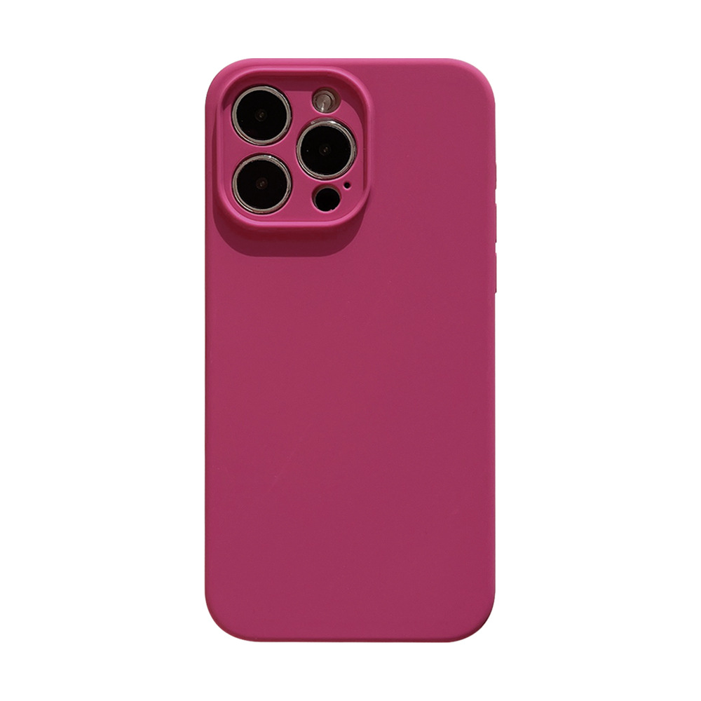 liquid silicone 15pro max for iphone16 phone case apple 13 solid color 12/11 advanced 14plus Item Picture