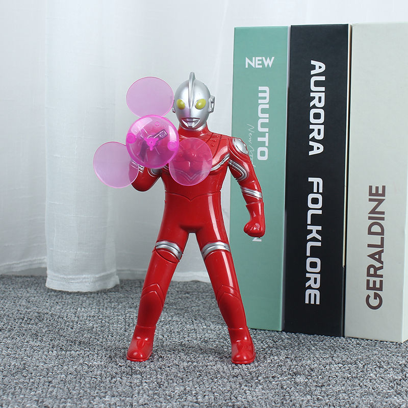 hand press mini little fan ultraman fan manual press with light light-emitting fan summer children's gift Application Scenario