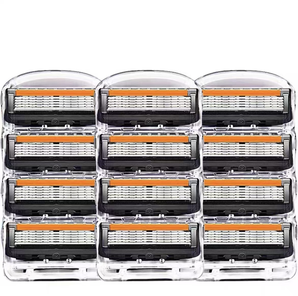 five-layer shaver manual shaver geely hair trimmer razor blade multi-layer stainless steel ultra-thin cutter head black Item Picture