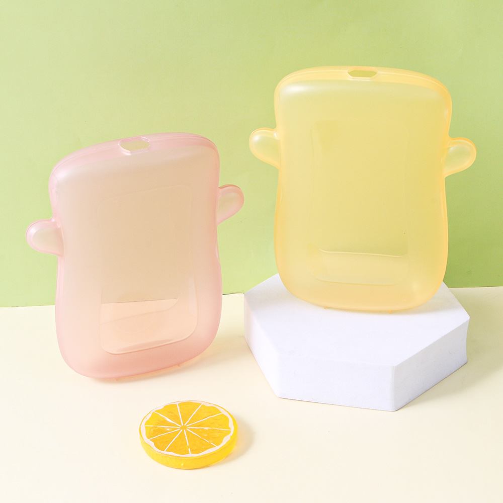children's tableware infant anti-extrusion fruit puree boxes sucking bags auxiliary complementary food baby feeding artifact non-stick hand details Picture