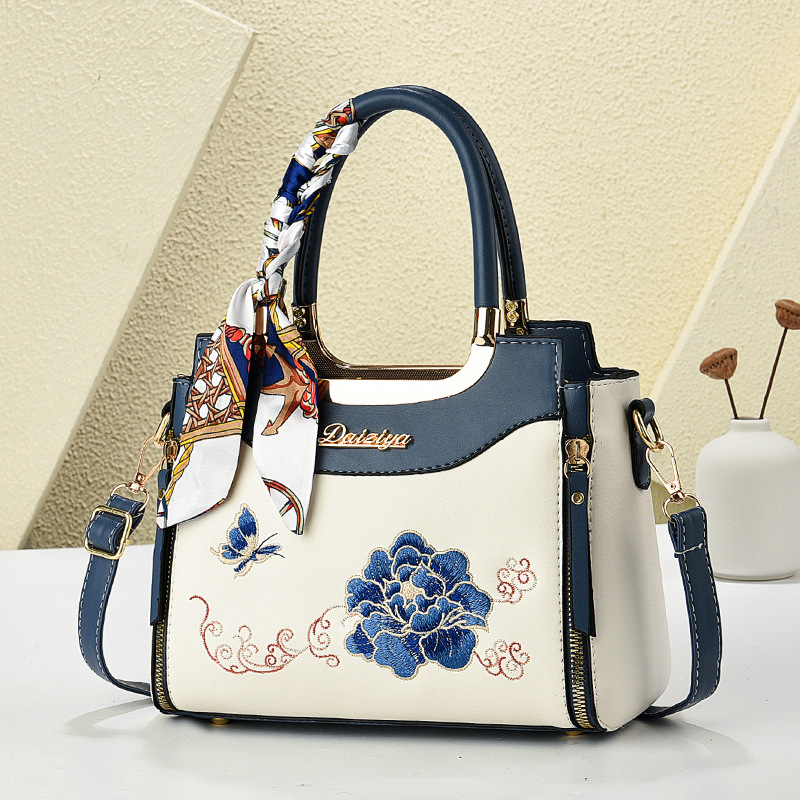 cross-border chinese style women bag handbag middle-aged temperament mother's birthday gift bag for mother wedding bag women details Picture