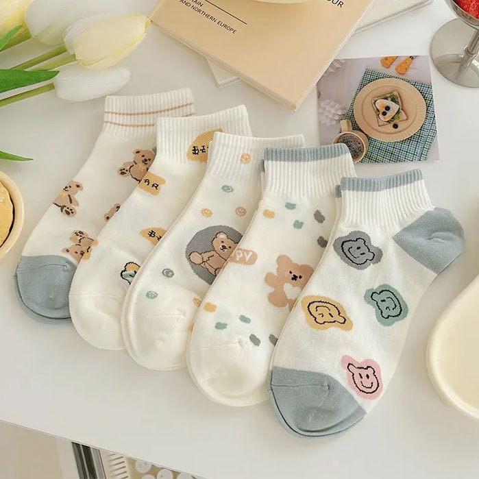 women's short socks spring/summer/autumn ins style cute wild korean style new short socks women's socks short ankle socks wholesale Item Picture