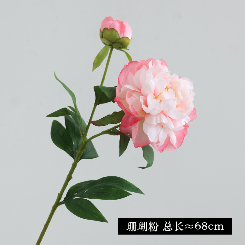 high-end 2-head peony artificial flower chinese living room decoration flowers dining table flower arrangement decoration peony fake flower bouquet Application Scenario