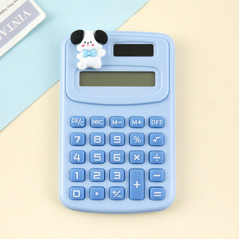 cartoon cute calculator fashion mini-portable small calculator portable office elementary school student computer Application Scenario